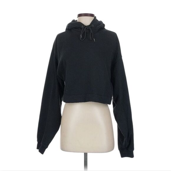 Alo Yoga Black Cropped Hoodie Small - Main Image